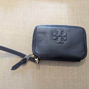 Tory Burch Navy Wristlet